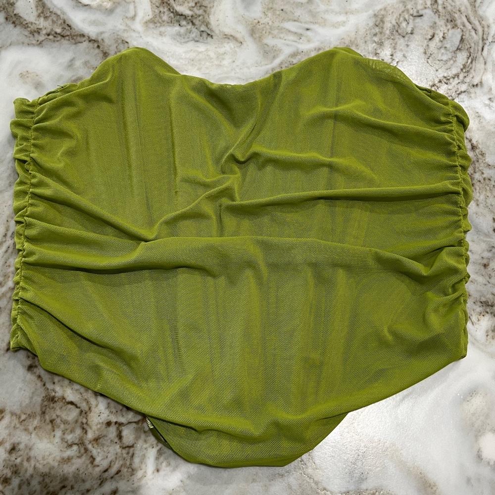 Olive Green Women's Strapless Top